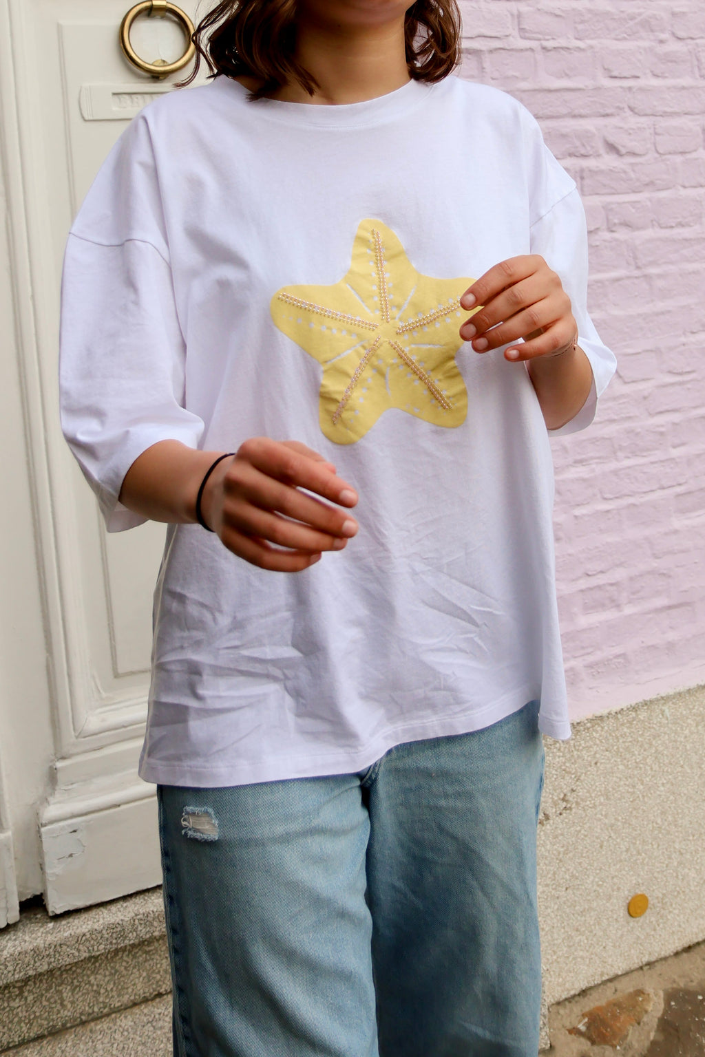 butter pearls STARFISH t-shirt loose fit