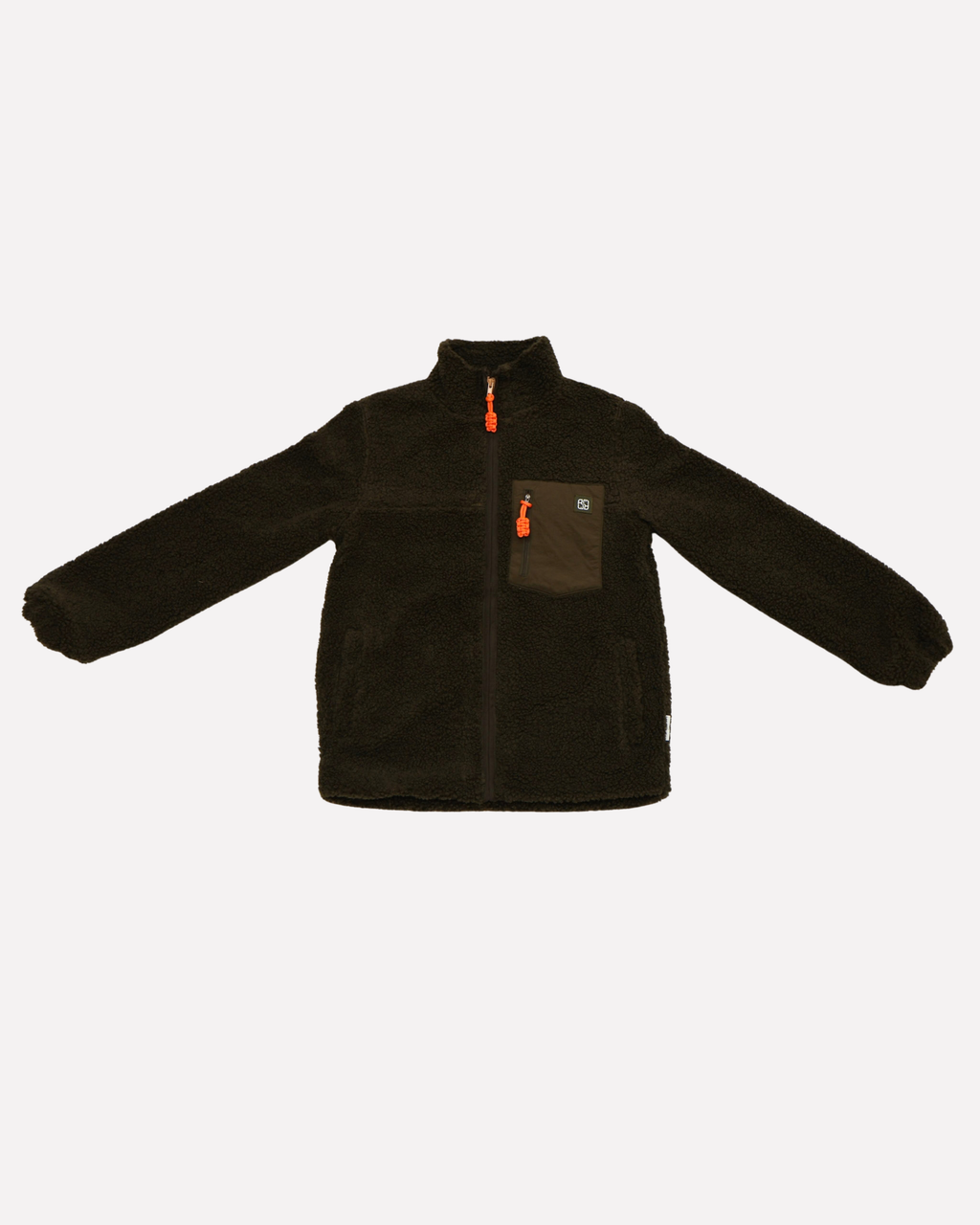 men KHAKI teddy JACKET regular fit