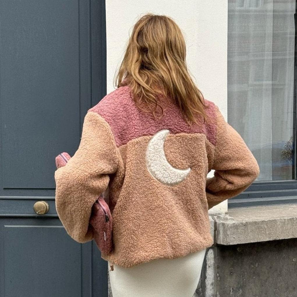 women teddy MOON JACKET cranberry