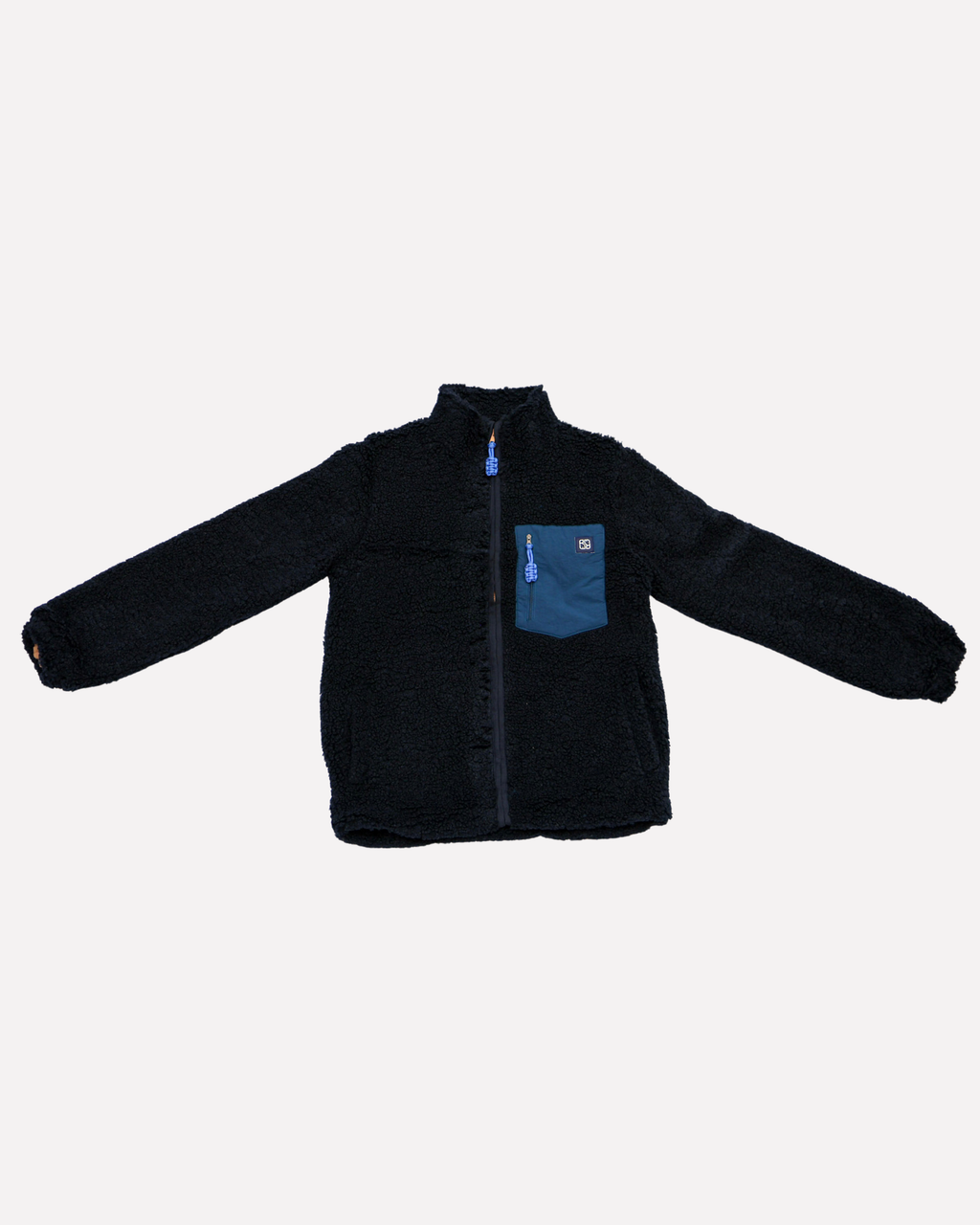 men NAVY teddy JACKET regular fit