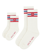 red SMILEY kids socks