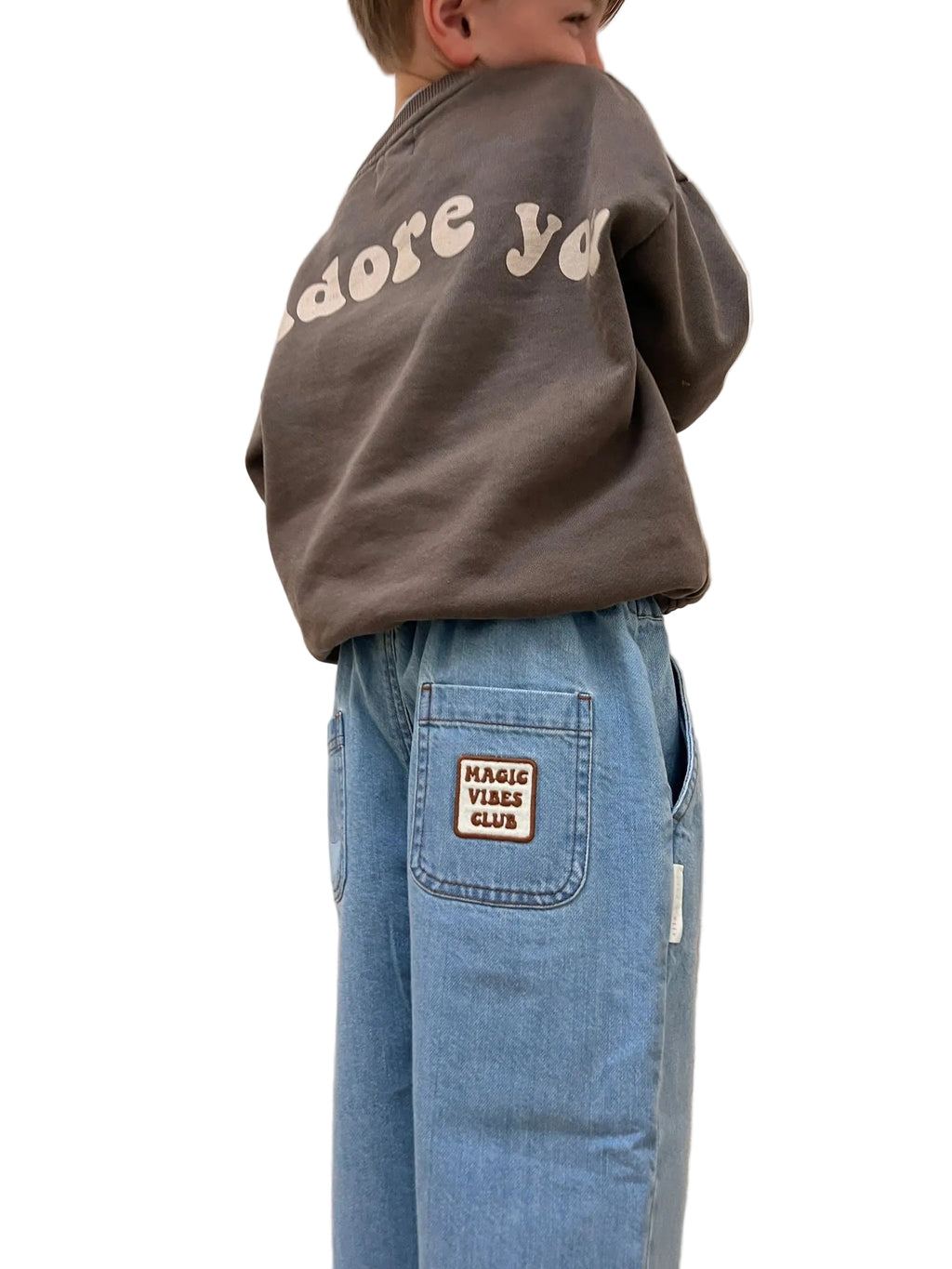 blue denim pants MOON kids