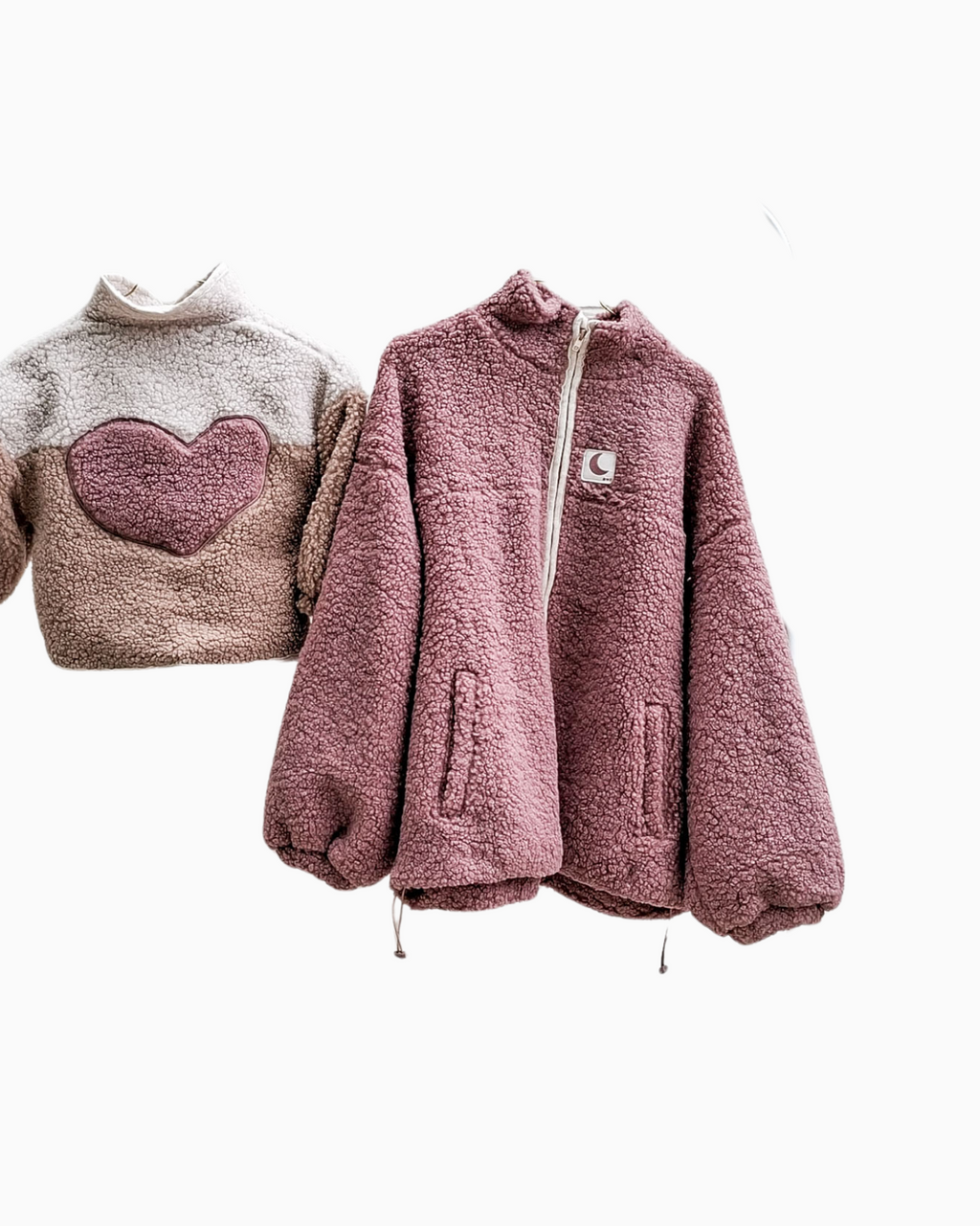little teddy HEART JACKET cranberry