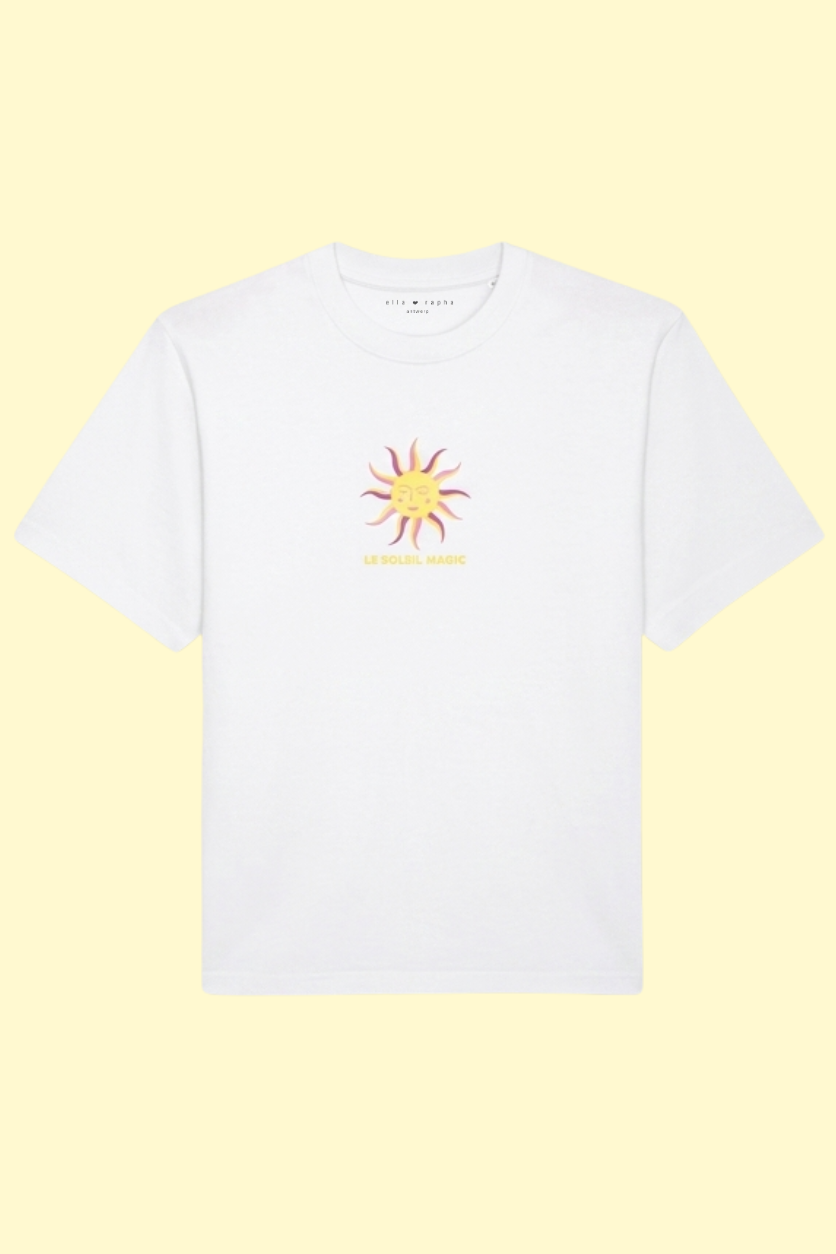 white LE SOLEIL MAGIC loose fit t-shirt