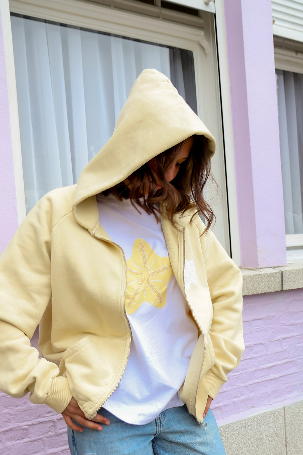 butter yellow STARFISH hoodie