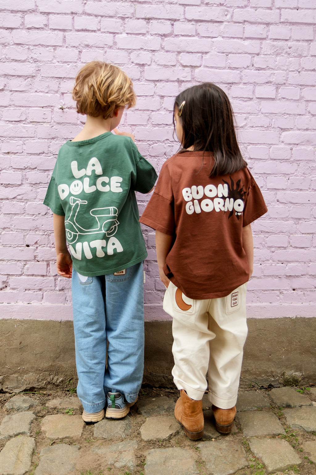 little terracotta BUONGIORNO t-shirt loose fit