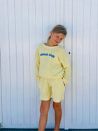 little terry SUNSET CLUB sweatshirt loose fit