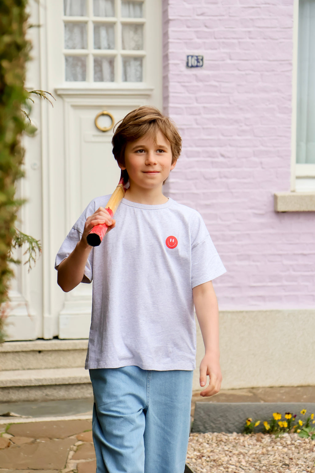 little grey ANDIAMO t-shirt loose fit