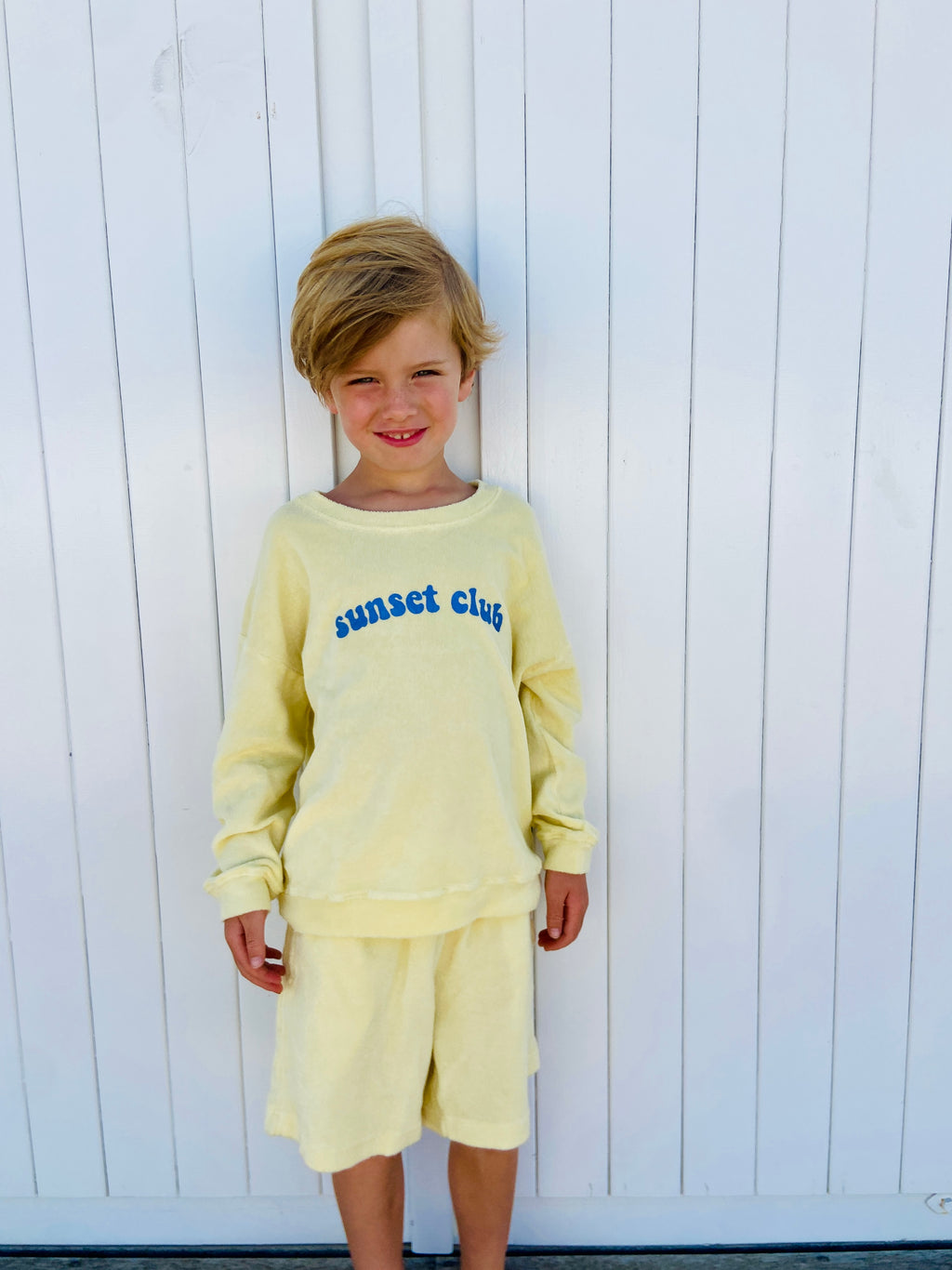 little terry SUNSET CLUB sweatshirt loose fit