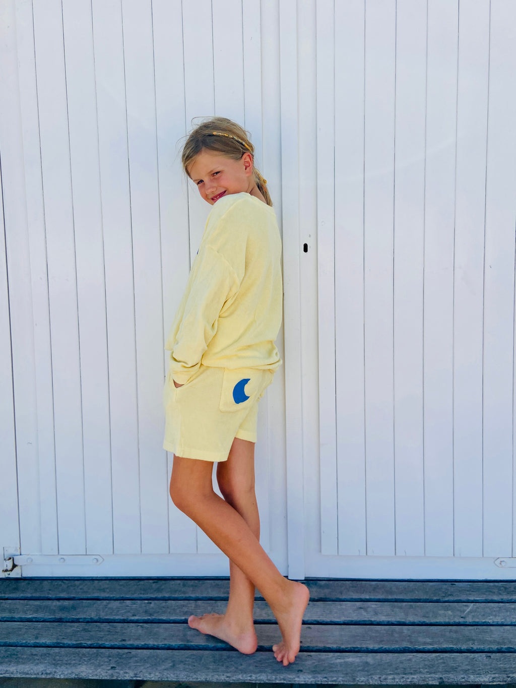 little terry SUNSET CLUB sweatshirt loose fit