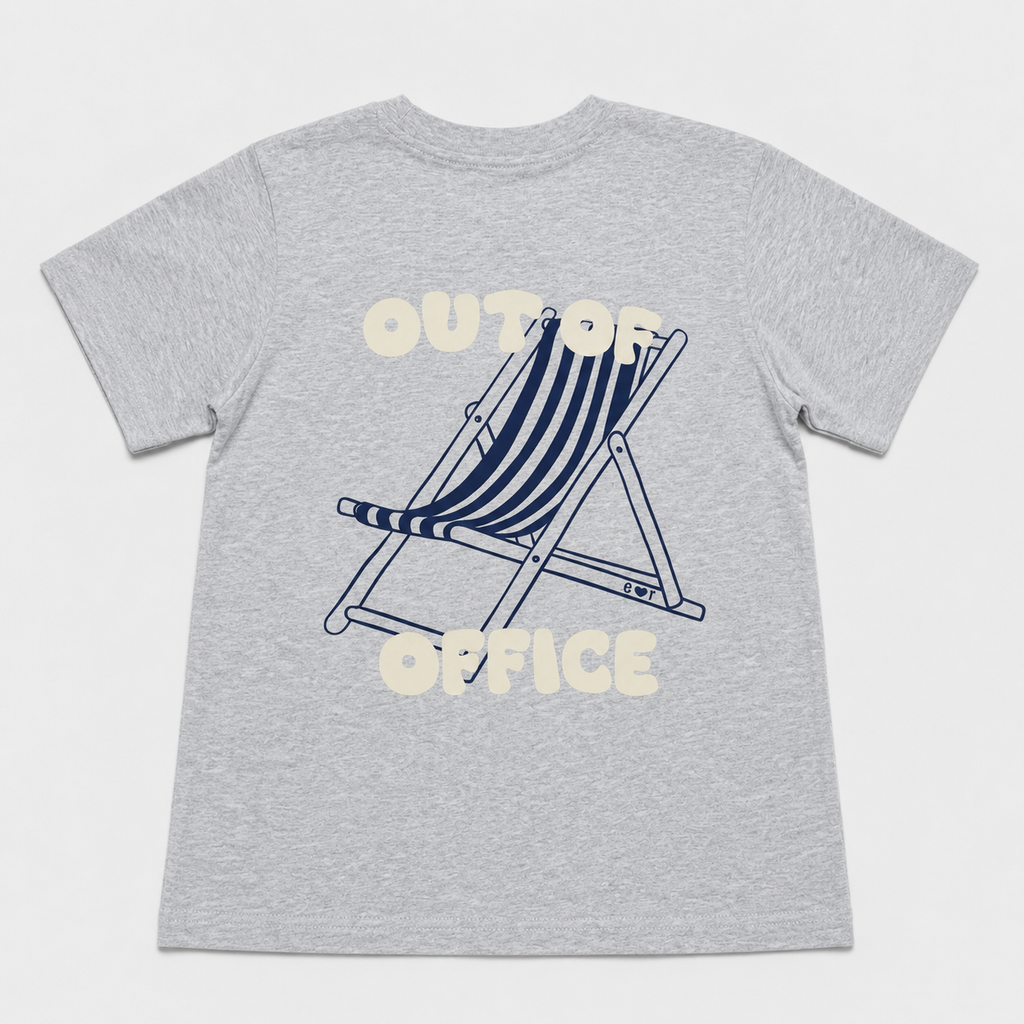 men grey OUT OF OFFICE  t-shirt (loose fit)