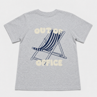 men grey OUT OF OFFICE  t-shirt (loose fit)