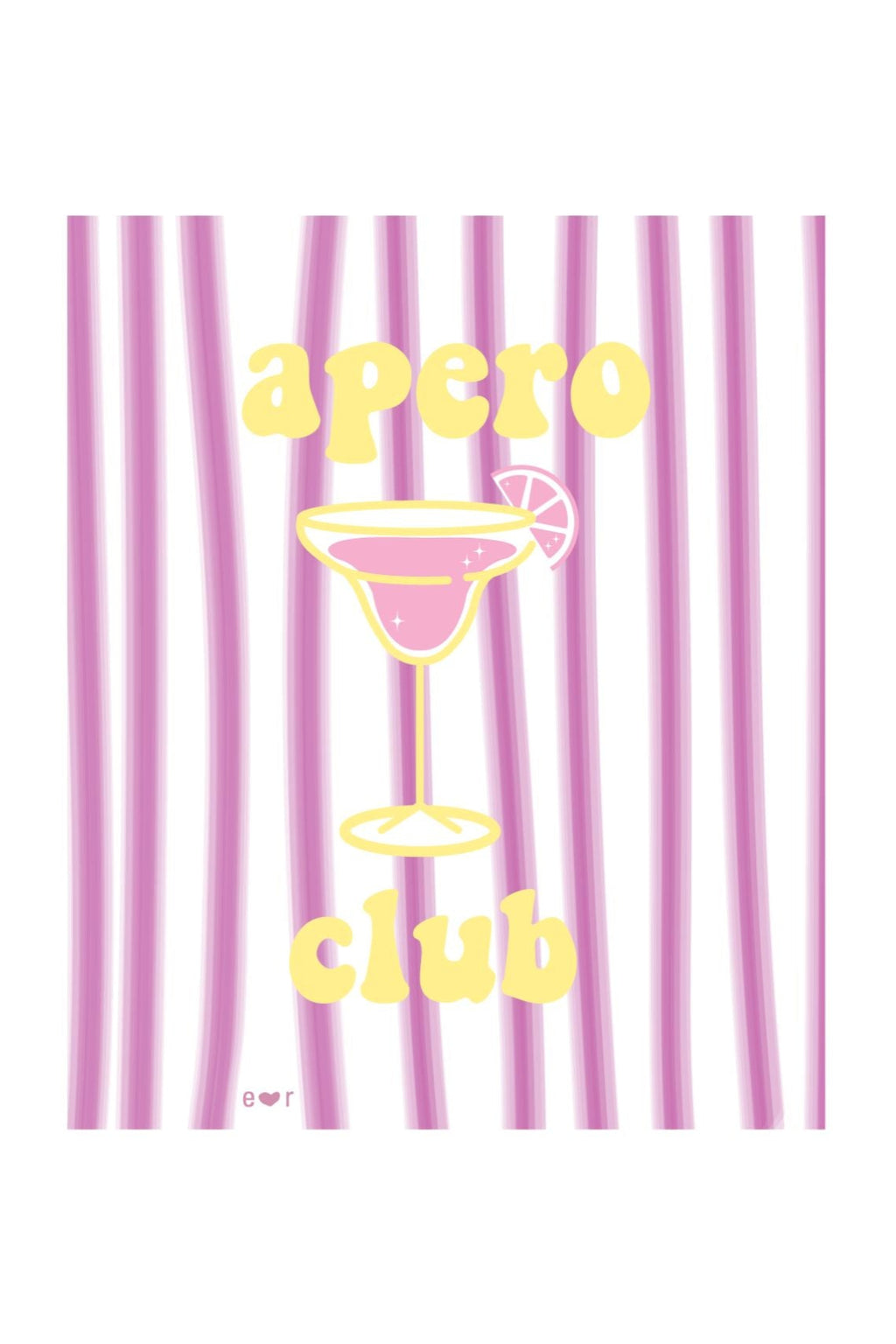 white APERO CLUB loose fit