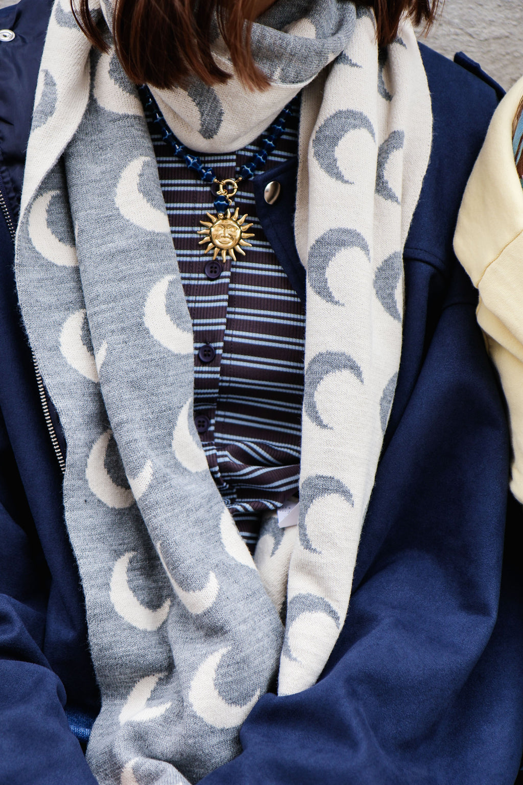 grey MOON scarf