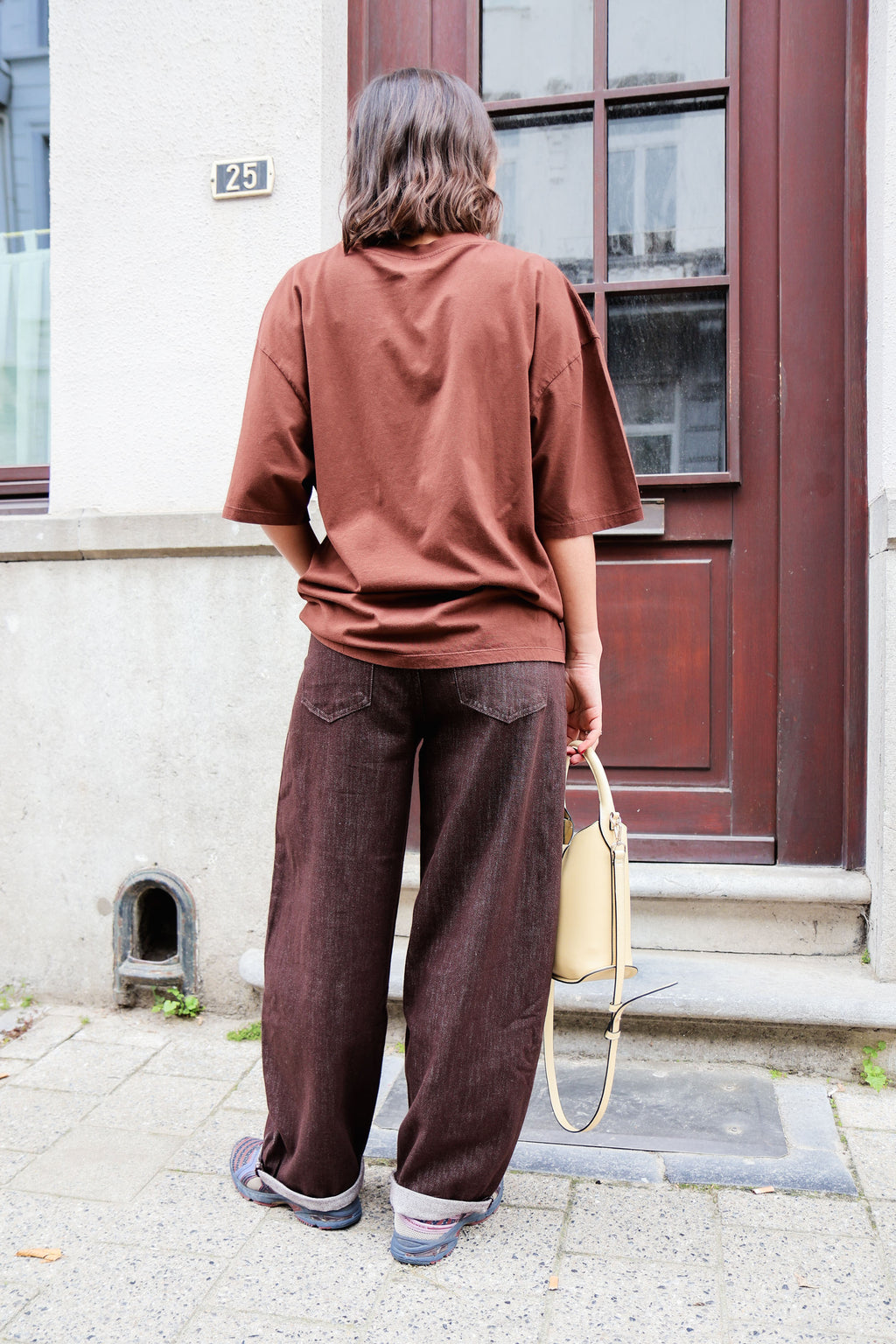 UMBER brown balloon jeans