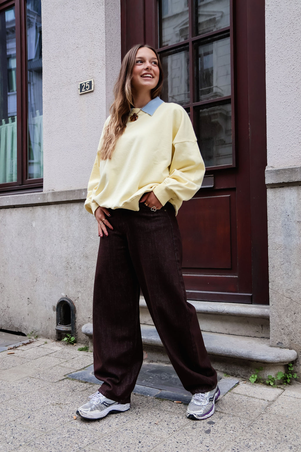 butter yellow SUN x MOMENTS loose fit