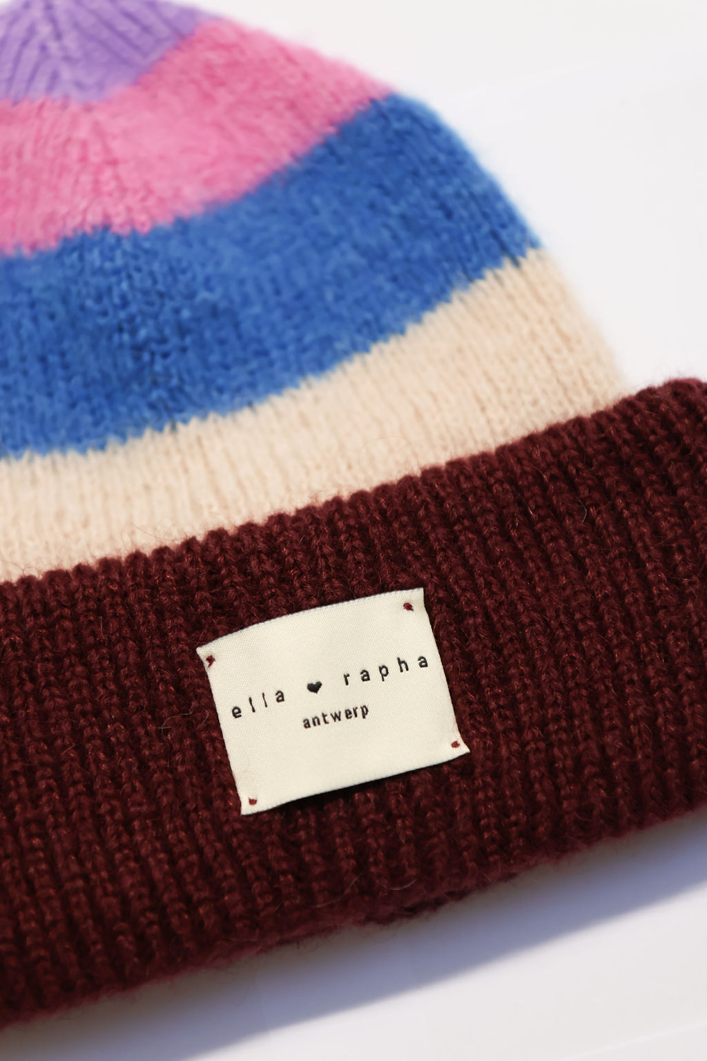 burgundy MULTICOLOR beanie