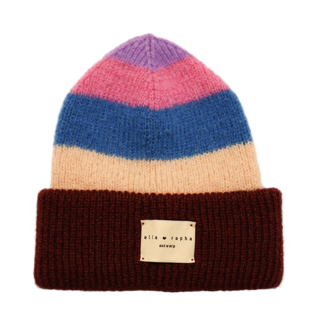 burgundy MULTICOLOR beanie