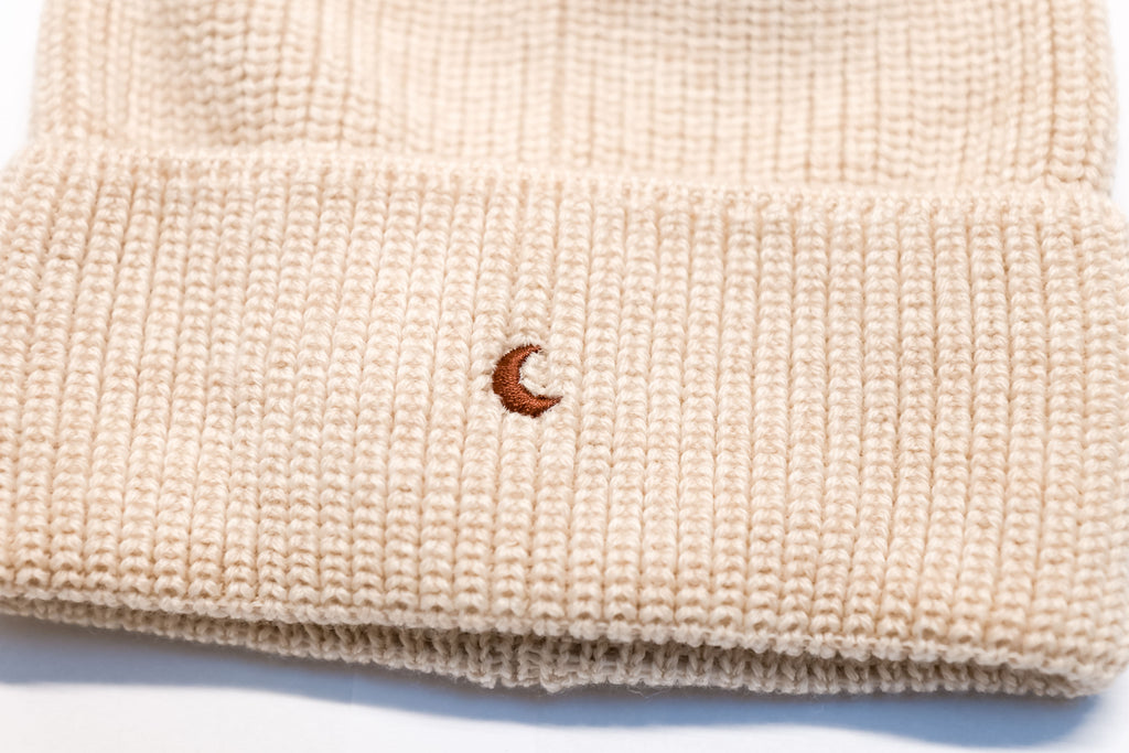 beige moon BEANIE wool KIDS