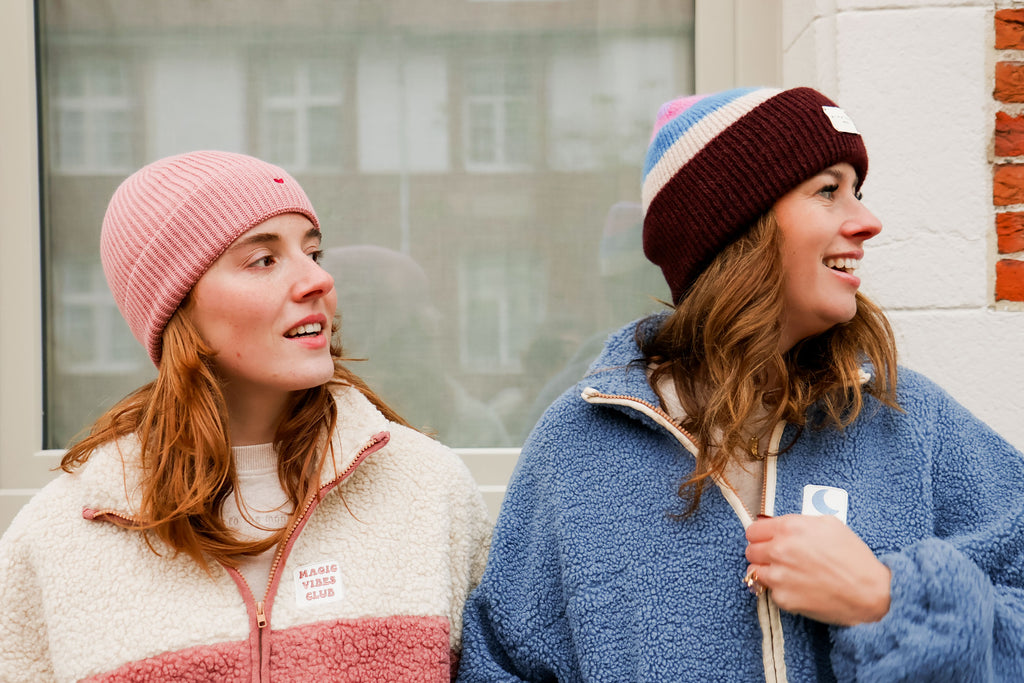burgundy MULTICOLOR beanie