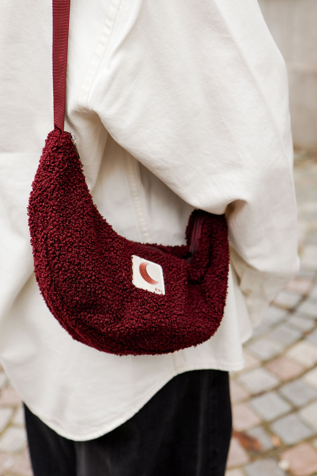 burgundy CROSS BODY bag