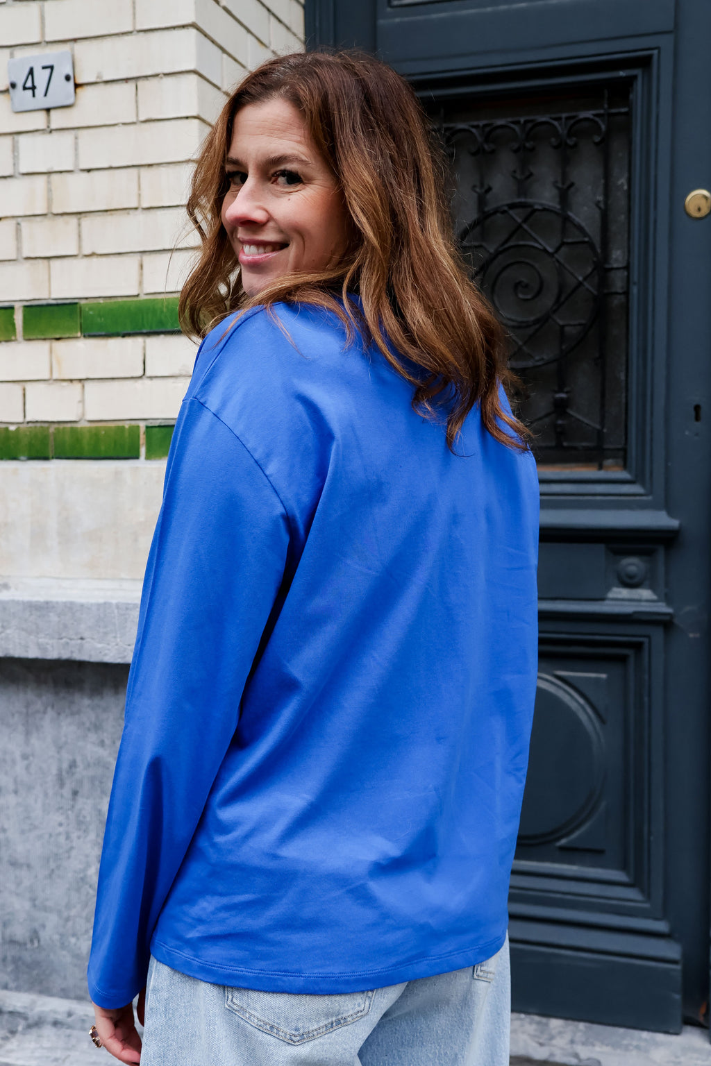 saphire blue MOON longsleeve