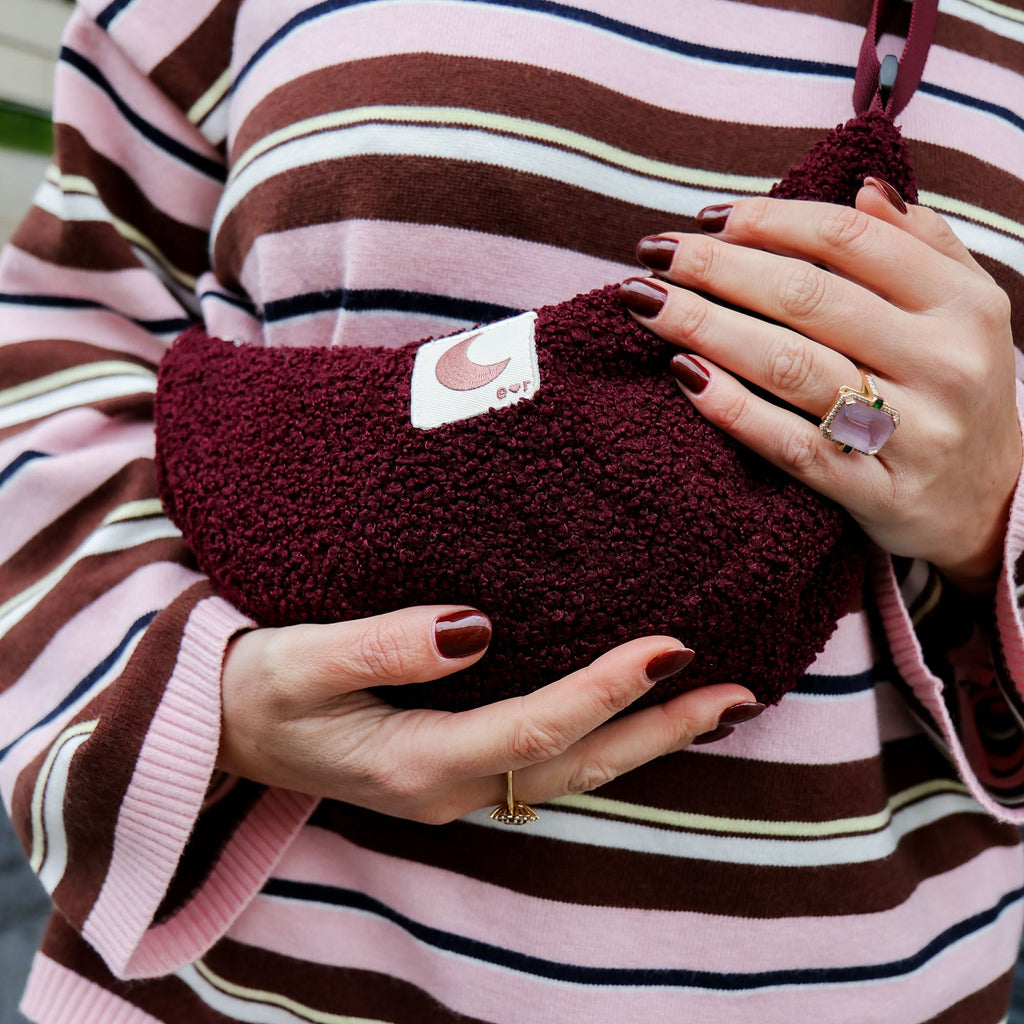 burgundy CROSS BODY bag