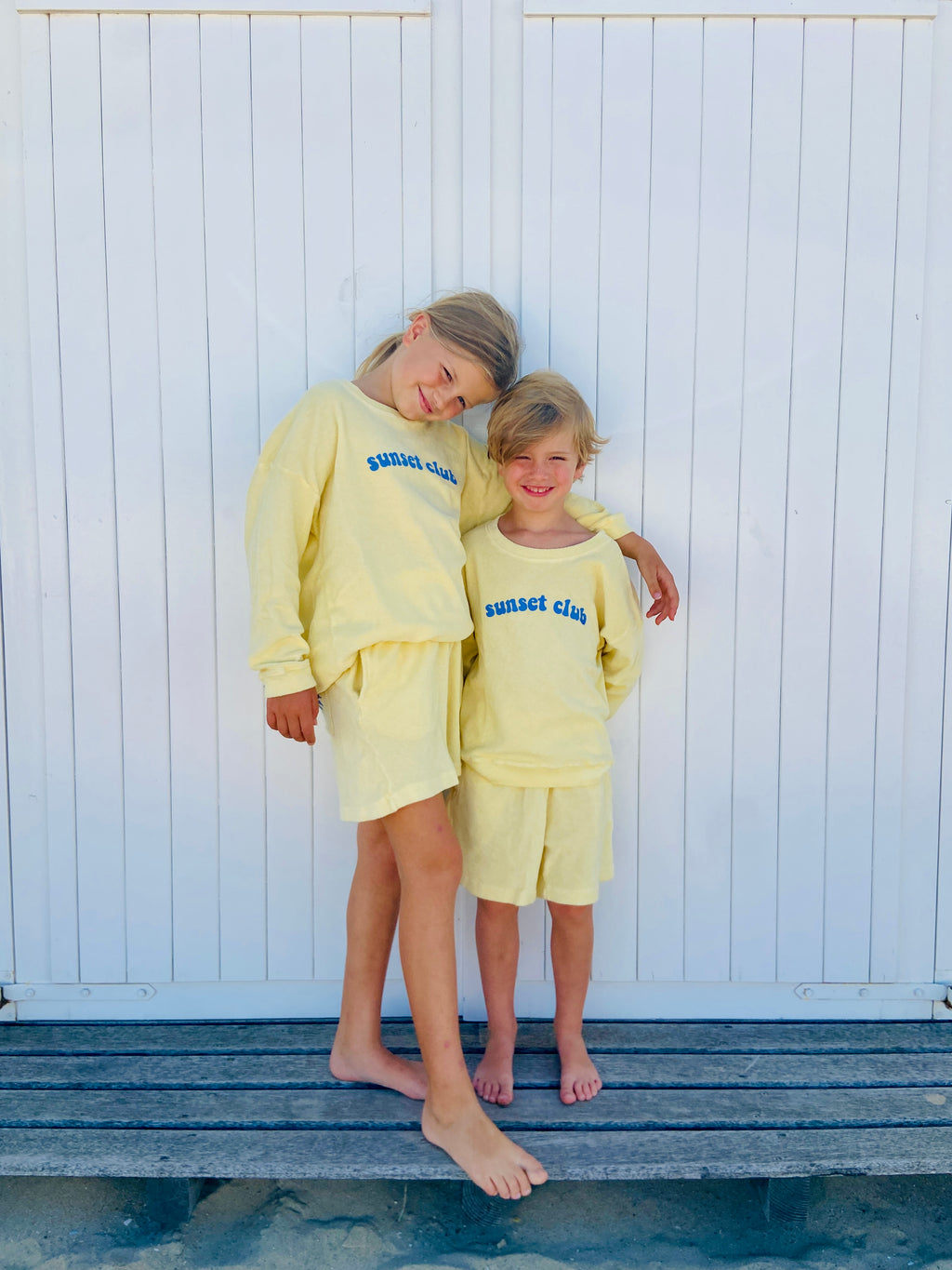 little terry SUNSET CLUB sweatshirt loose fit