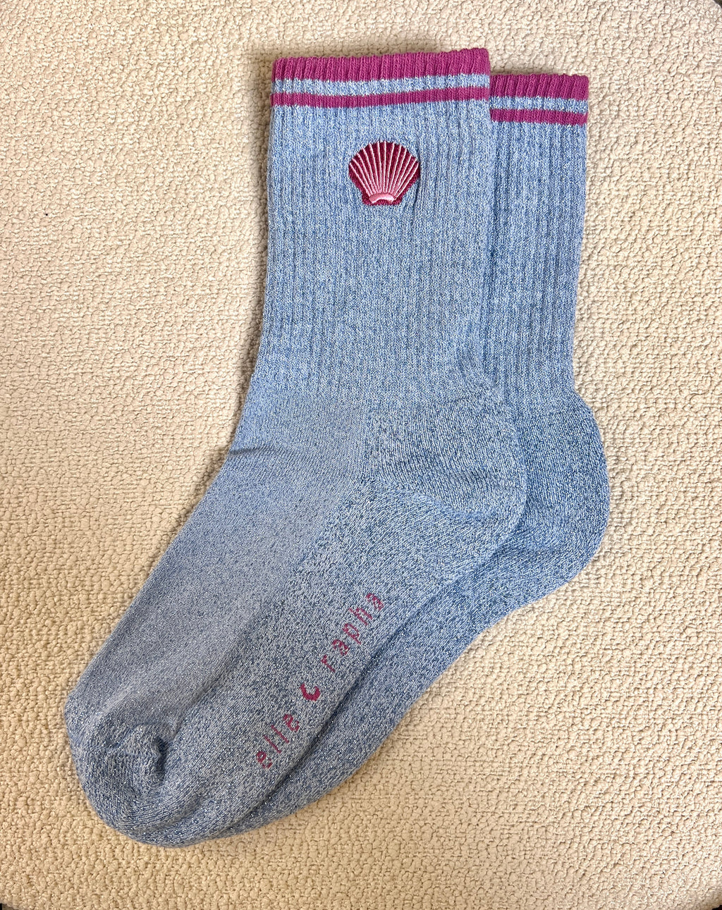 SPARKLY SEASHELL socks