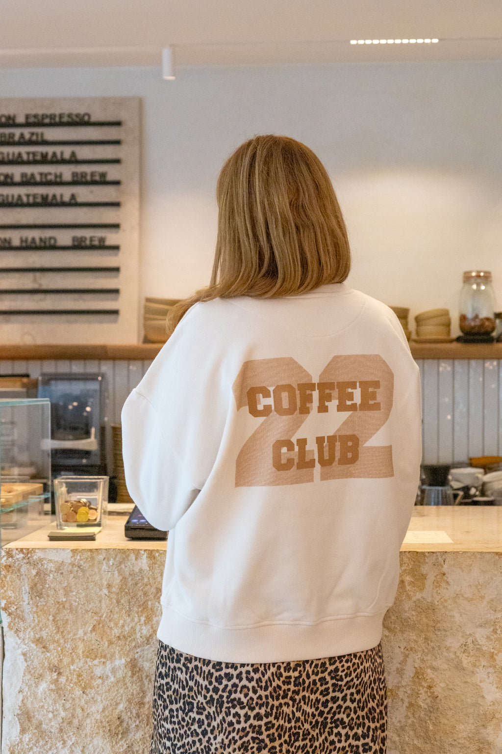ivory COFFEE CLUB loose fit