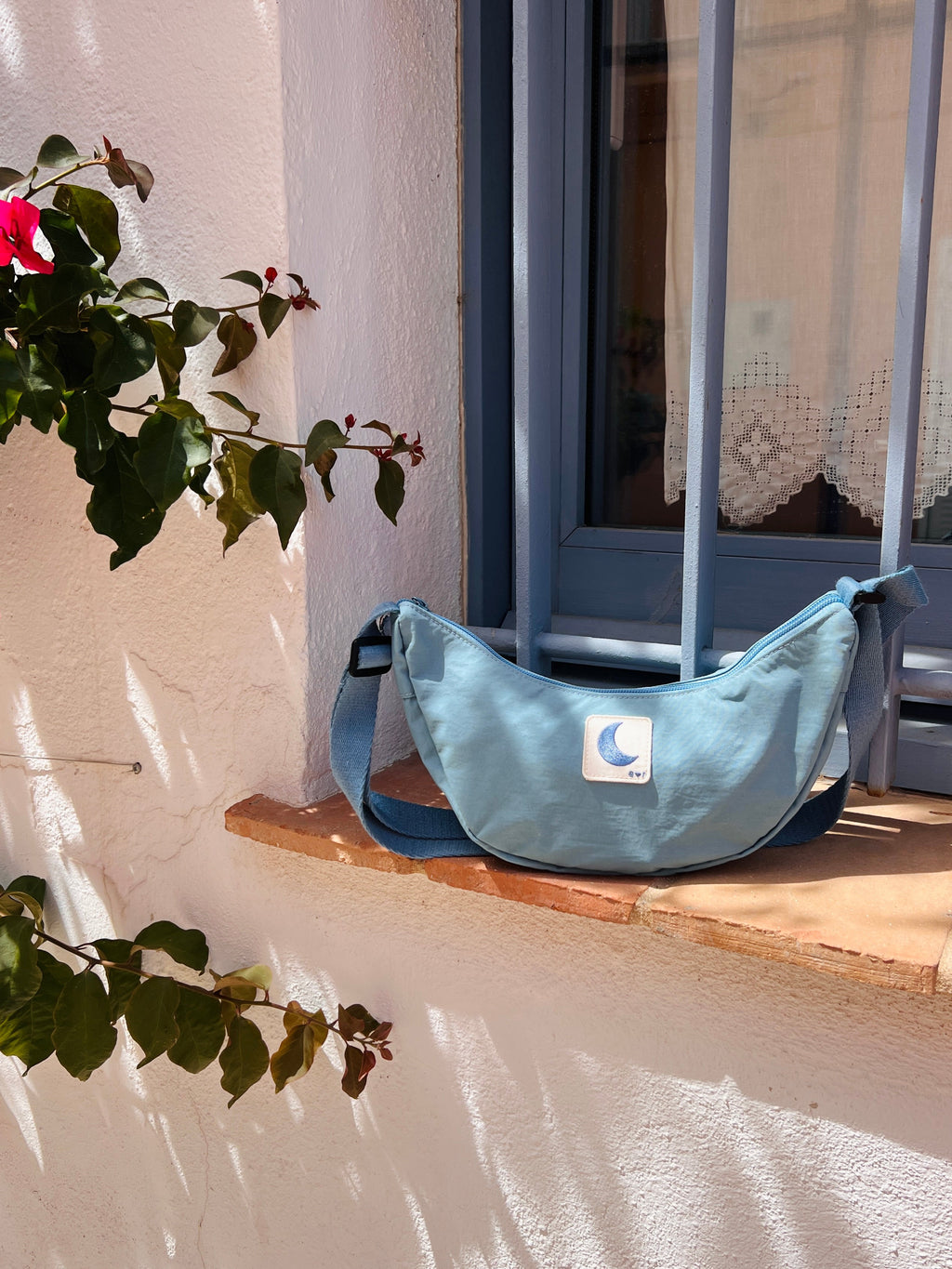 sky blue CROSSBODY bag