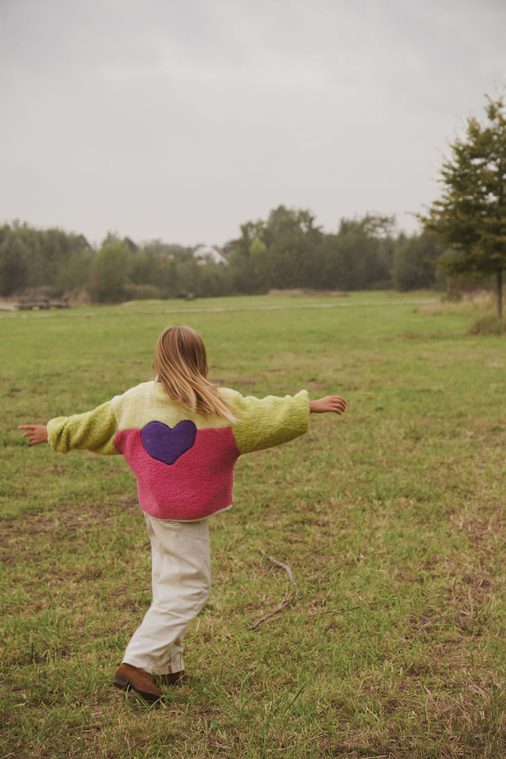 little teddy FUNKY HEART jacket multi