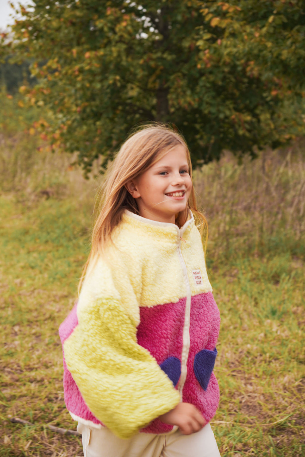 little teddy FUNKY HEART jacket multi