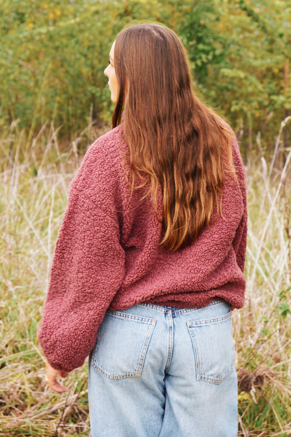 women teddy JACKET mauve