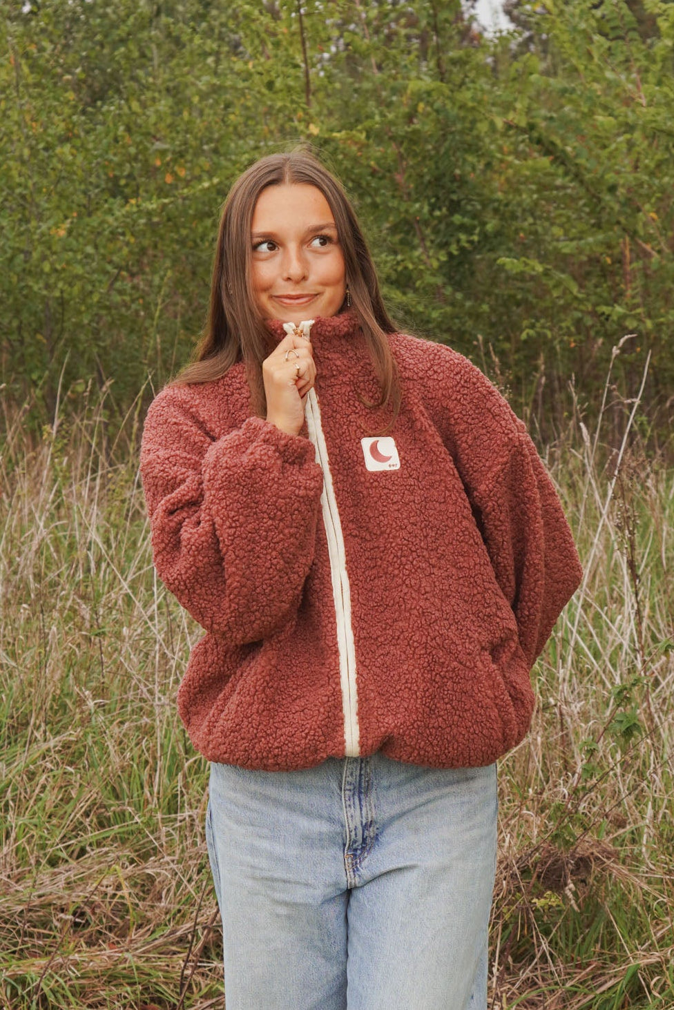 women teddy JACKET mauve