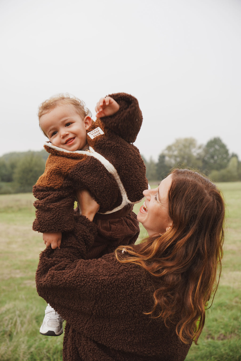 little teddy MOON JACKET brown
