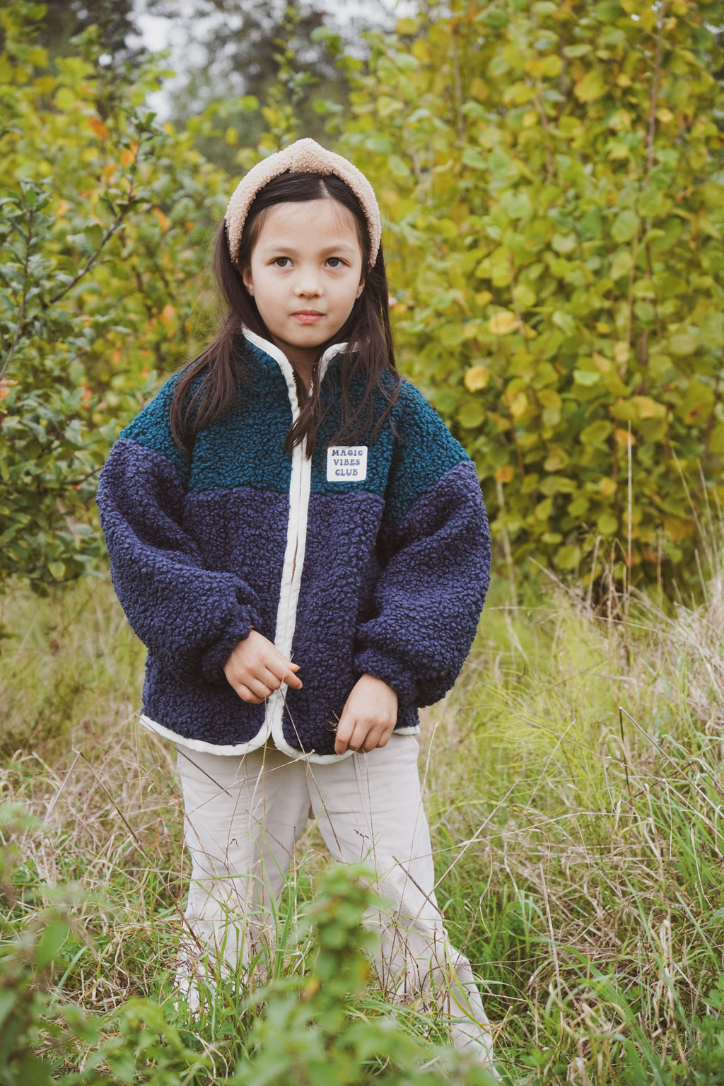 little teddy MOON JACKET ink blue