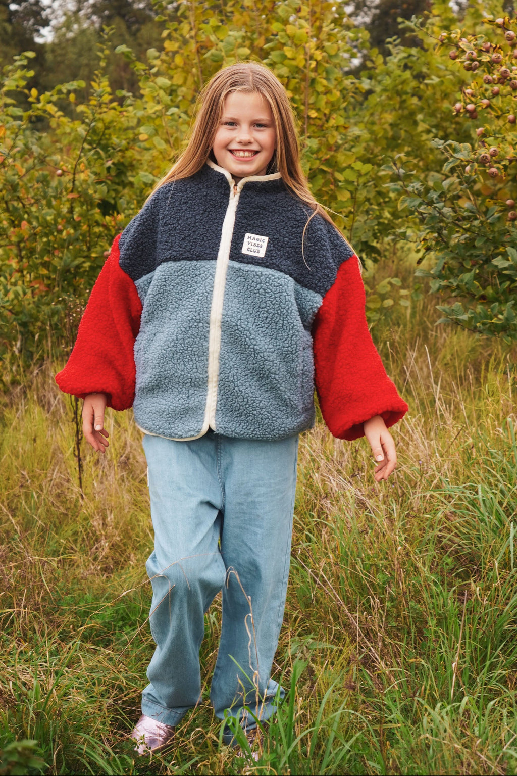 little teddy FUNKY SMILEY jacket red
