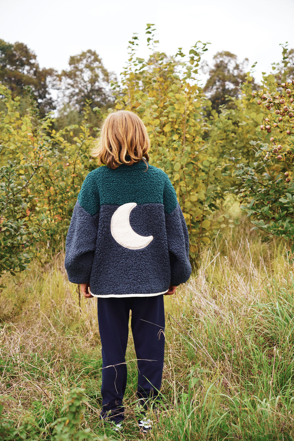 little teddy MOON JACKET ink blue