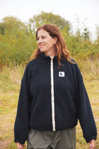 women teddy JACKET navy
