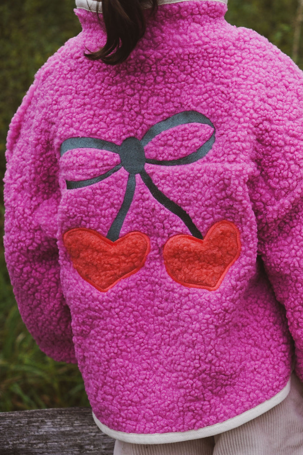 little teddy FUNKY CHERRY jacket pink