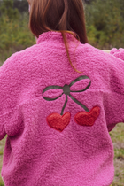 women teddy CHERRY JACKET funky