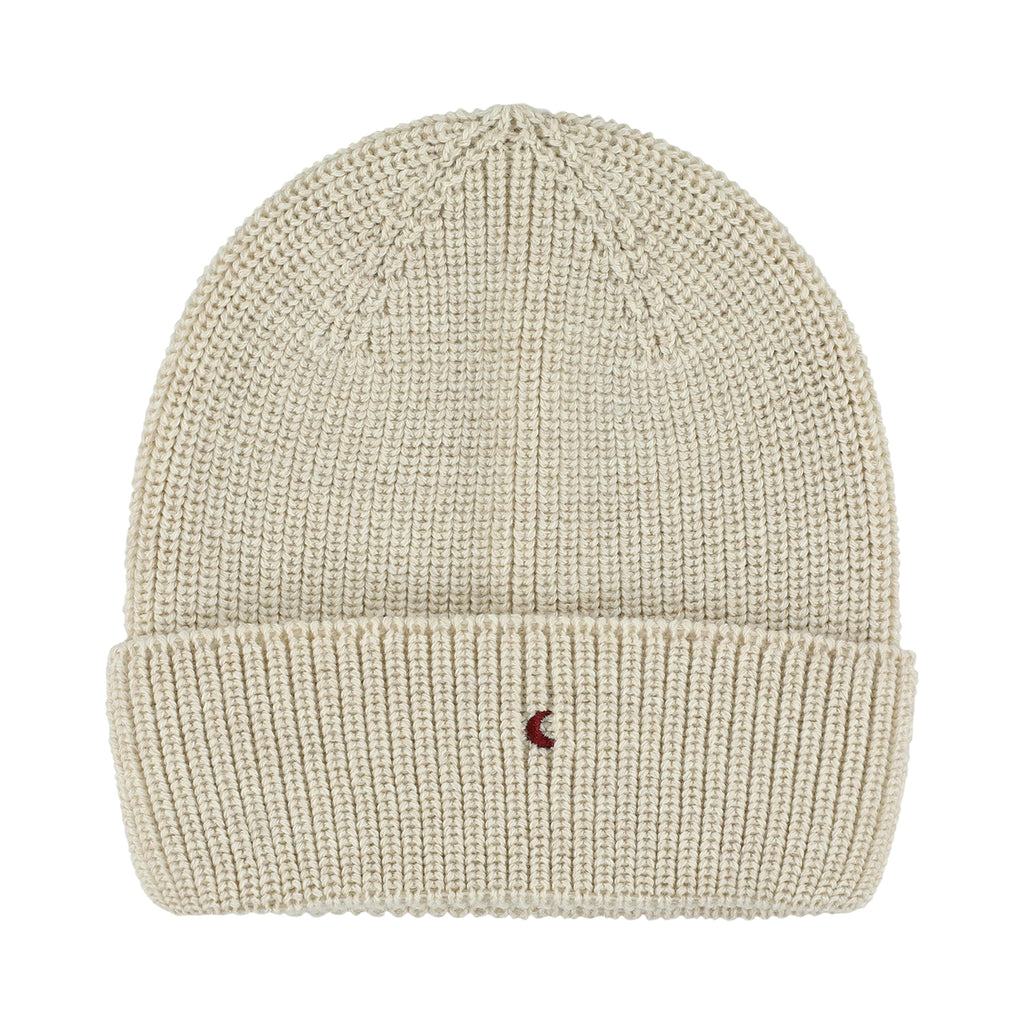 beige moon BEANIE wool