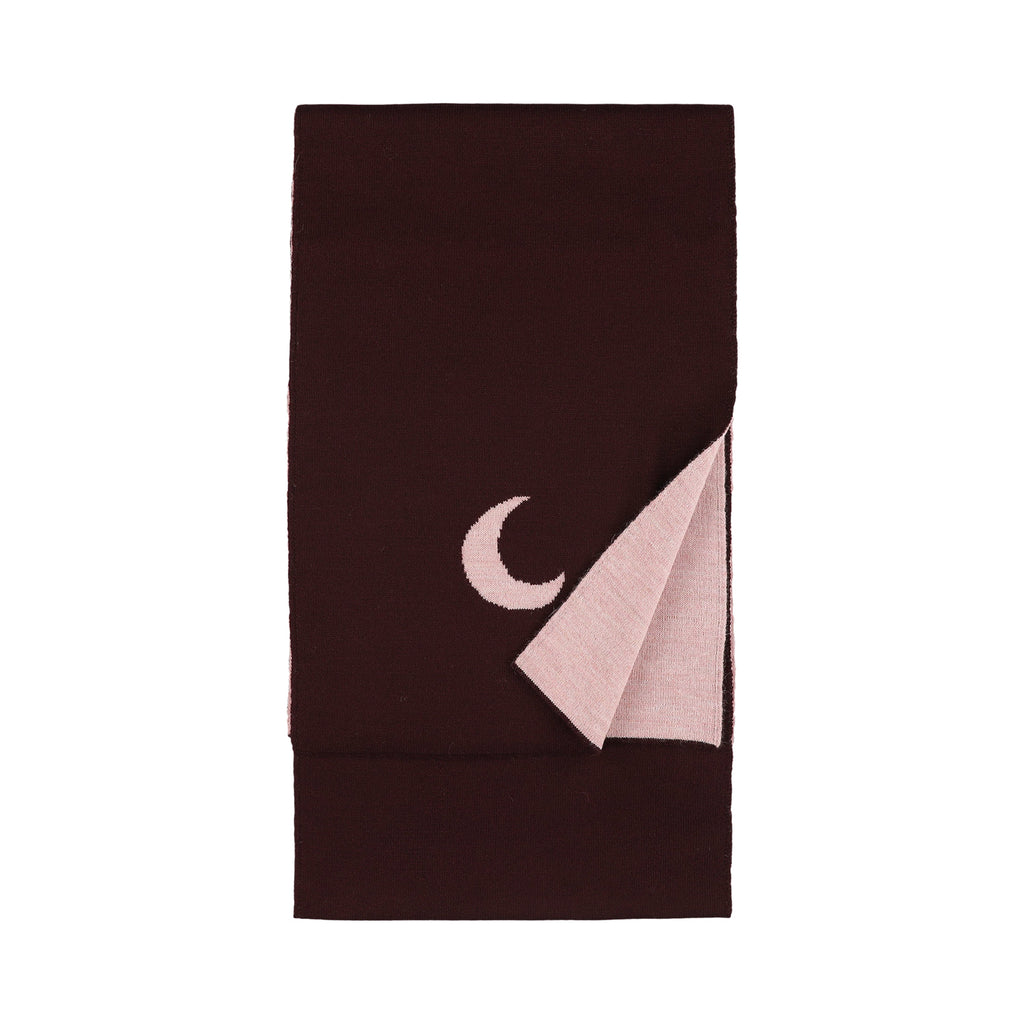 burgundy MOON scarf
