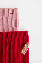 soft rose HEART neckwarmer KIDS