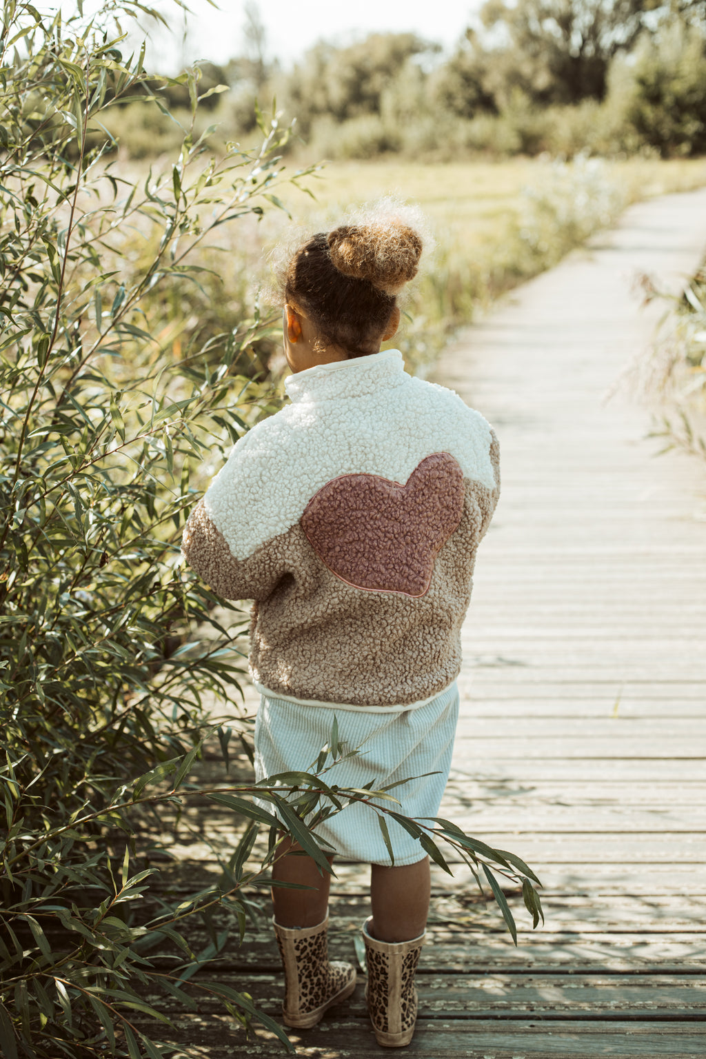 little teddy HEART JACKET cranberry