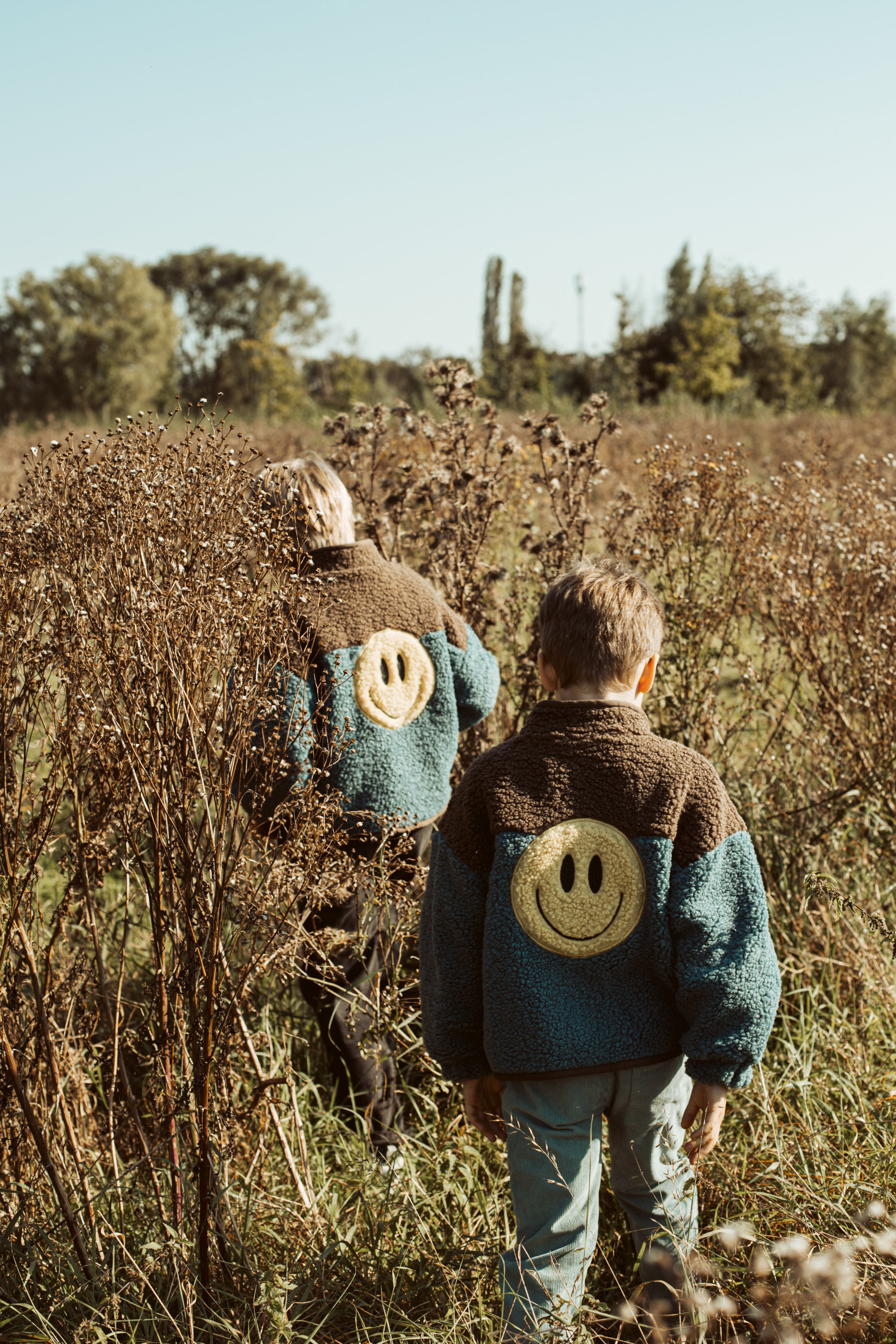 little teddy SMILEY JACKET - blue | ella and rapha - antwerp