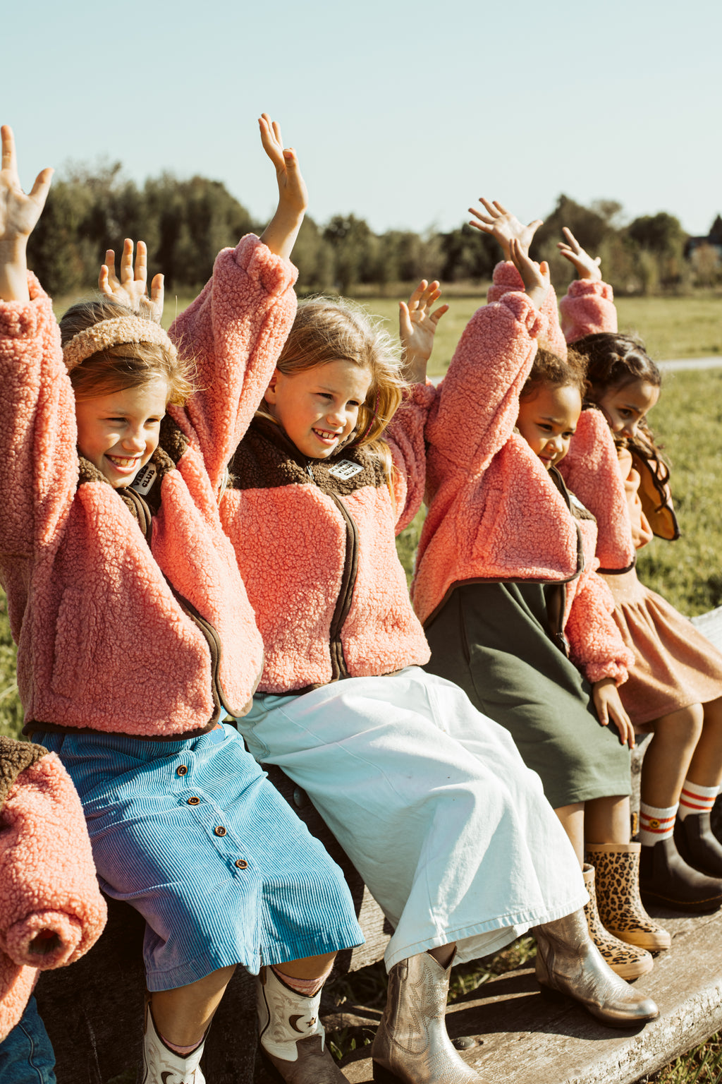 little teddy SMILEY JACKET pink