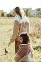 women teddy HEART JACKET cranberry