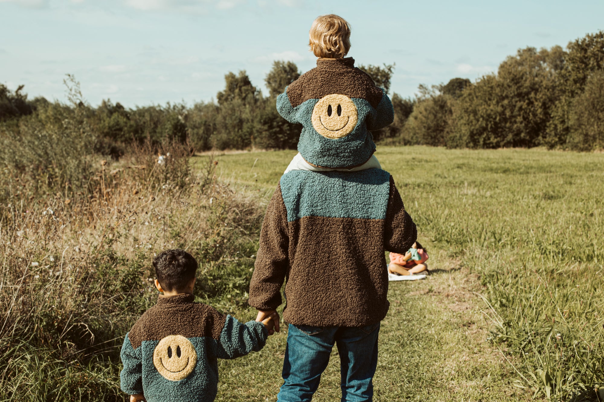 little teddy SMILEY JACKET - blue | ella and rapha - antwerp